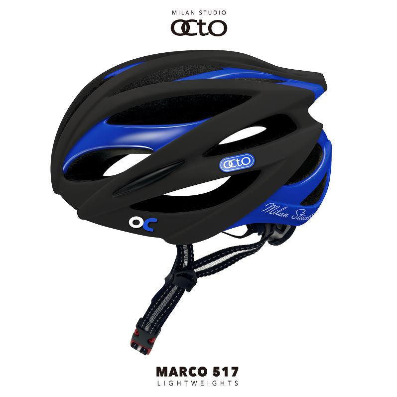義大利 OCTO MARCO 517透氣輕量安全帽 黑深藍