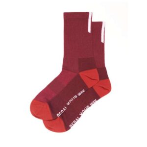 FRONTIER Antibacterial Socks 女仕抗菌自行車襪 (紅)