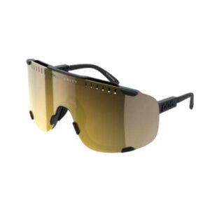 POC Devour Asian Fit 競賽款眼鏡（雙鏡片）U.BLACK VGM 消光黑色鏡架 / 金色鏡面鏡片