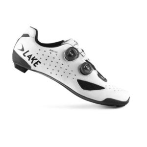 LAKE CX 238X 寬楦 超細纖維皮革/碳纖公路卡鞋-白